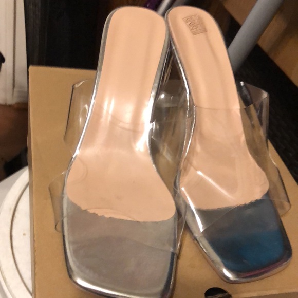 Brand New Clear Plastic Heels - Picture 7 of 7